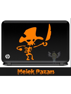 Korsan İskelet Lapotop Sticker Korsan İskelet Lapotop Sticker