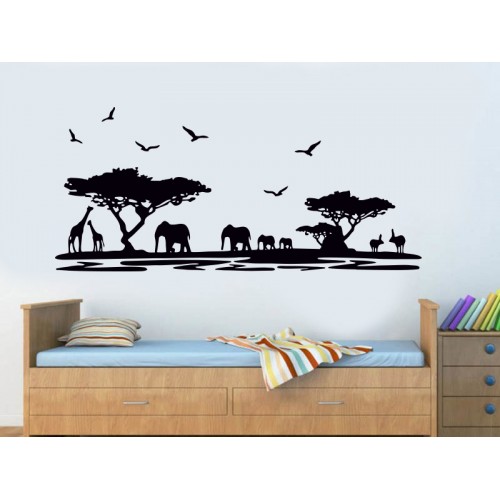 Afrika Doğa Manzarası Duvar Sticker