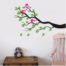 Ağaç Dalındaki Kuşlar Duvar Sticker 