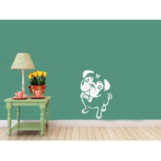 Bulldog Köpek Duvar Sticker