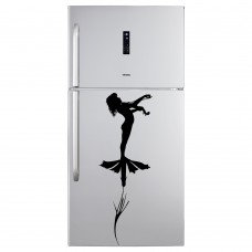 Keman Çalan Kız Beyaz Eşya Sticker 