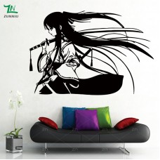 Samurai Kadın Duvar  Sticker