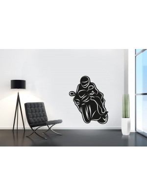 Yarış Motoru Duvar Sticker