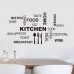 Kitchen Mutfak, Restoran, Kafe Duvar Sticker