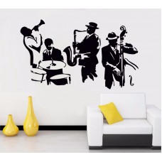 Jazz Grubu Duvar Sticker, Müzik Sticker 
