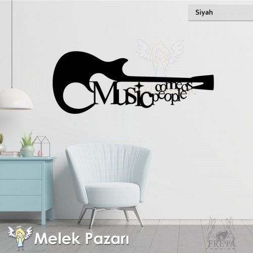 Müzik Gitar Duvar Sticker