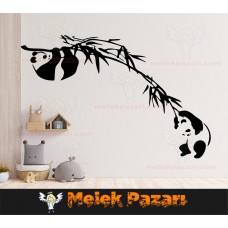 Oynayan Pandalar Çocuk Odası Duvar Sticker