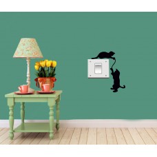 Oynayan Kediler Priz Sticker 4 Adet