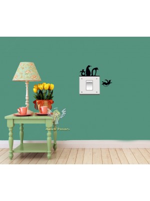Penguenler Priz Sticker 4 Adet Penguenler Priz Sticker 4 Adet