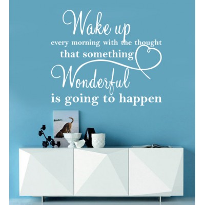 Wake Up Uyanın Motivasyon Sözü Duvar Sticker