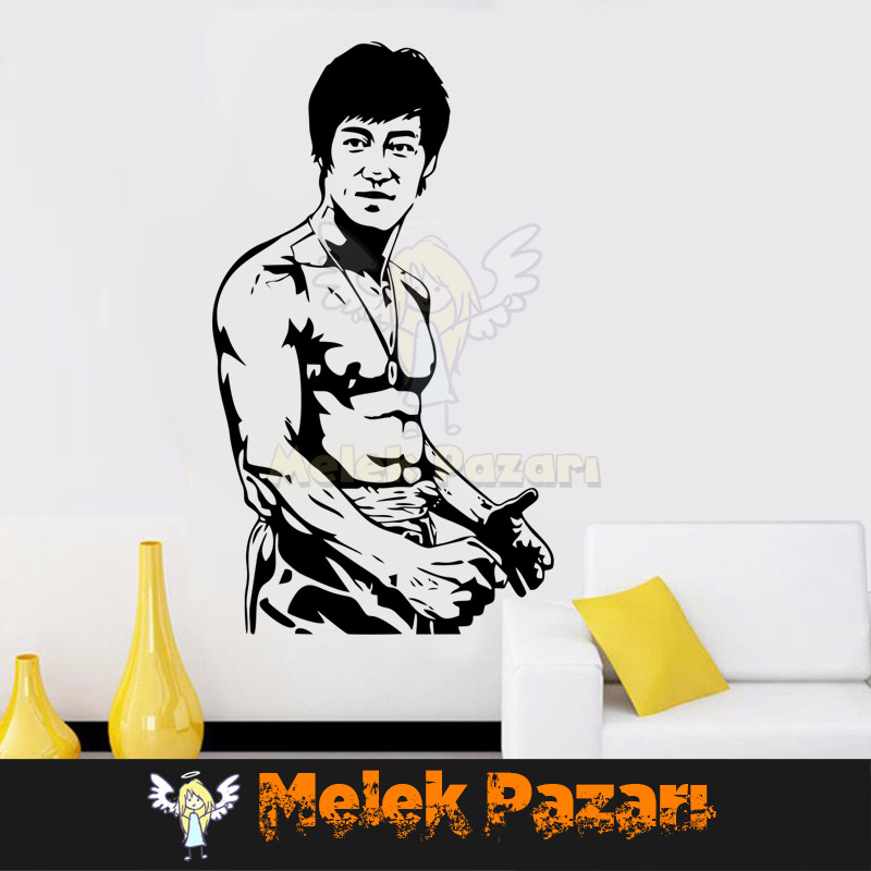 Bruce Lee Spor Salonu Duvar Sticker
