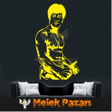 Bruce Lee Spor Salonu Duvar Sticker 