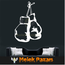 Boks Eldivenleri Spor Salonu Duvar Sticker 