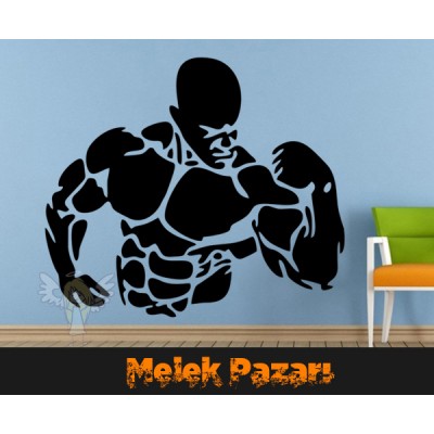 Fitness Spor Salonu Vücut Geliştirme Sticker