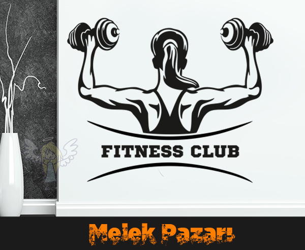 Fitness Club, Spor Salonu Duvar Sticker
