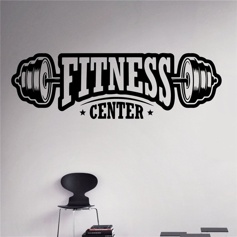Halter Fitness Center Duvar, Cam Sticker