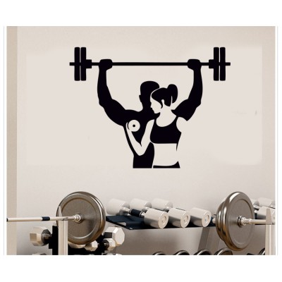 Fitness, Spor Salonu Duvar Sticker Fitness, Spor Salonu Duvar Sticker