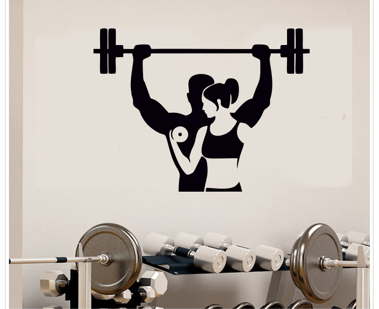 Fitness, Spor Salonu Duvar Sticker