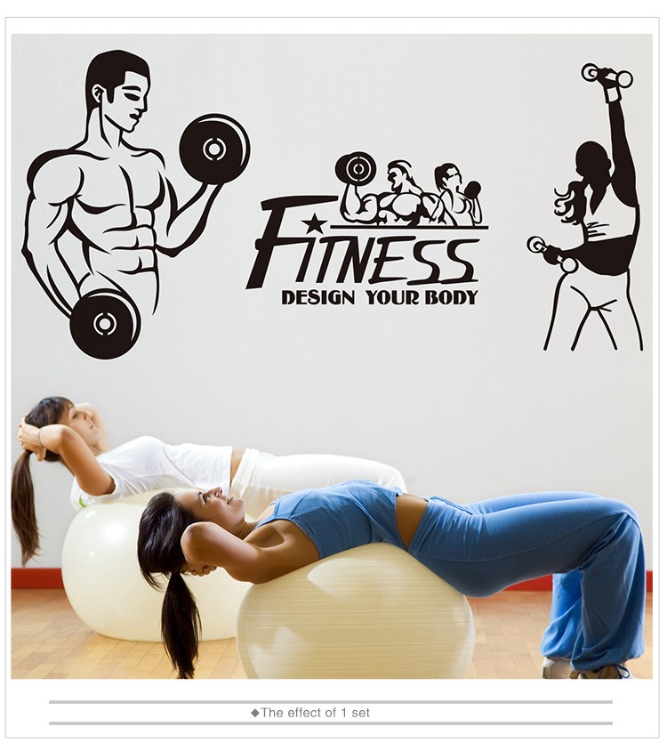 Fitness ve Spor Salonu Duvar Sticker