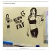 Burn Your Fat Fitnes, Spor Salonu Duvar Sticker