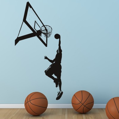 Basketbol Basketçi Duvar Sticker Basketbol Basketçi Duvar Sticker