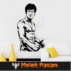 Bruce Lee Spor Salonu Duvar Sticker 