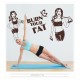 Burn Your Fat Fitnes, Spor Salonu Duvar Sticker