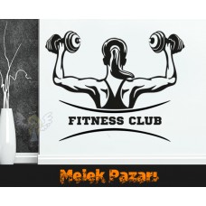Fitness Club, Spor Salonu Duvar Sticker 