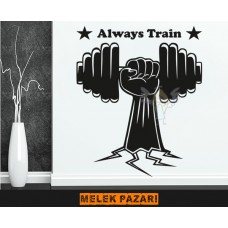 Fitness, Spor Salonu Duvar Sticker 