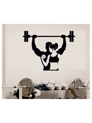 Fitness, Spor Salonu Duvar Sticker