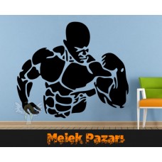Fitness Spor Salonu Vücut Geliştirme Sticker 