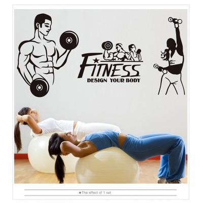 Fitness ve Spor Salonu Duvar Sticker