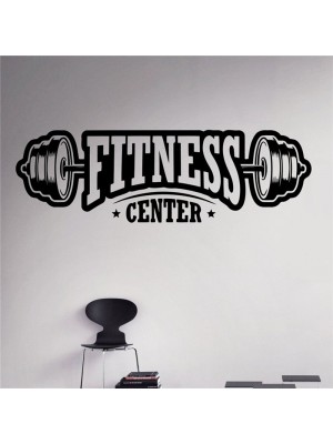 Halter Fitness Center Duvar, Cam Sticker