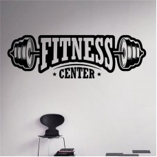 Halter Fitness Center Duvar, Cam Sticker 