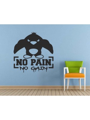 No Pain No Gain Spor Salonu Duvar Sticker