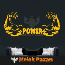 Power Spor Salonu Duvar Sticker