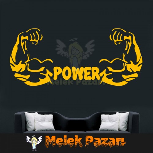 Power Spor Salonu Duvar Sticker