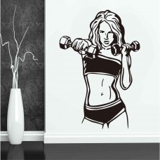 Spor Salonu, Fitness Duvar Sticker 