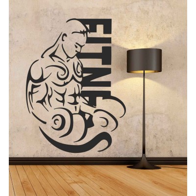 Spor Salonu, Fitness Duvar Sticker, Man