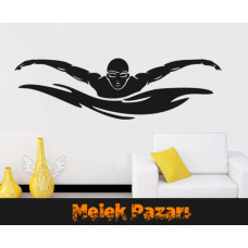 Swim, Yüzen İnsan, Yüzücü Sticker 