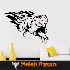 Tribal Aslan Duvar Sticker 