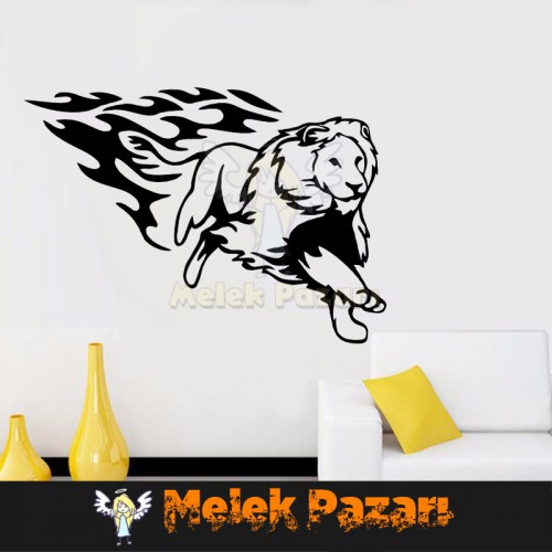 Tribal Aslan Duvar Sticker