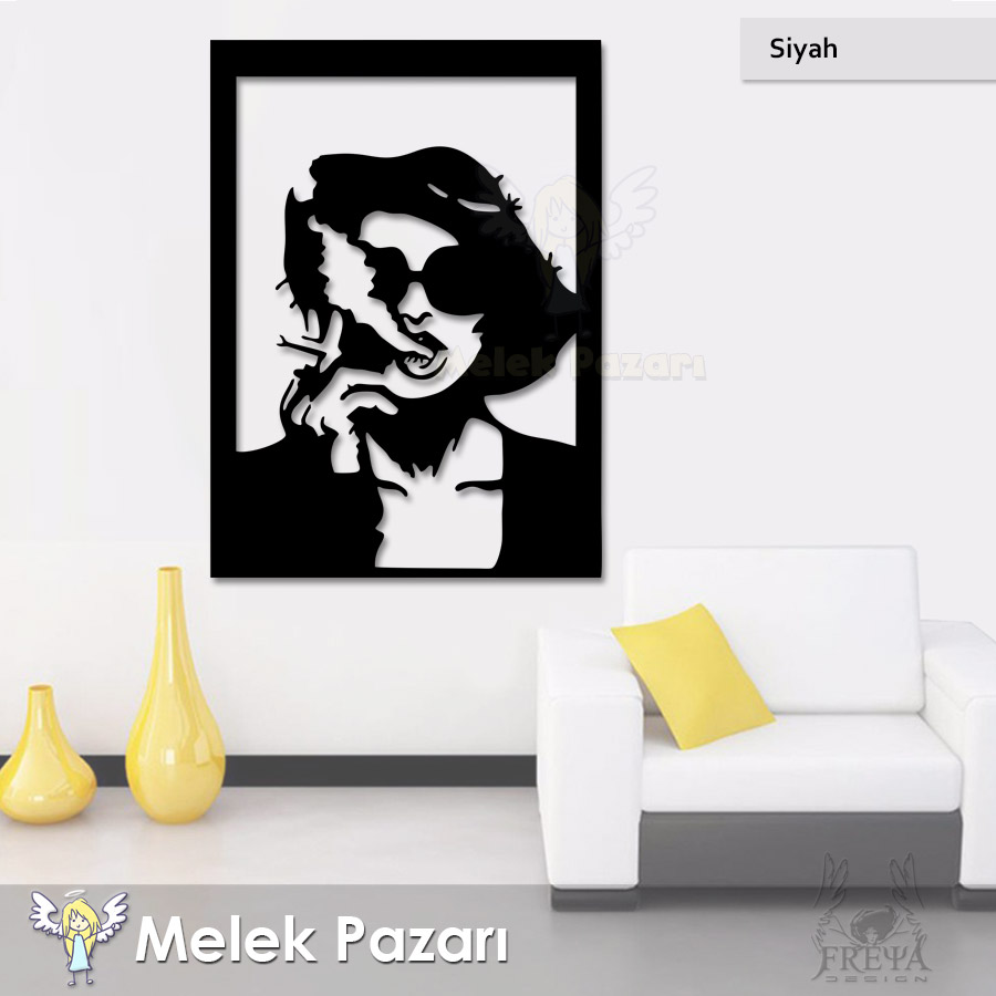 Marla Singer Dekoratif Modern Ahşap Tablo