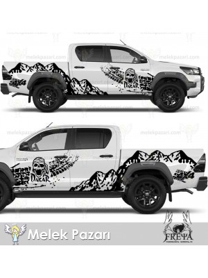 Dakar Off Road Kamyonet Sticker, Doğa Manzarası Off Road Çıkartma. Lastik İzi Araba Sticker Dakar Off Road Kamyonet Sticker, Doğa Manzarası Off Road Çıkartma. Lastik İzi Araba Sticker