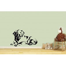 Golden Köpek Duvar Stickerı 