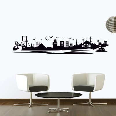 İstanbul Silüeti Duvar Sticker