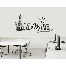 İzmir Silueti Duvar Sticker
