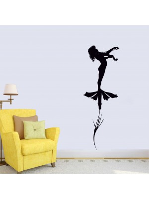 Kemancı Kız Duvar Stickerı