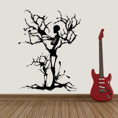 Kuru Ağaç İnsan Duvar Sticker 