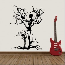Kuru Ağaç İnsan Duvar Sticker 